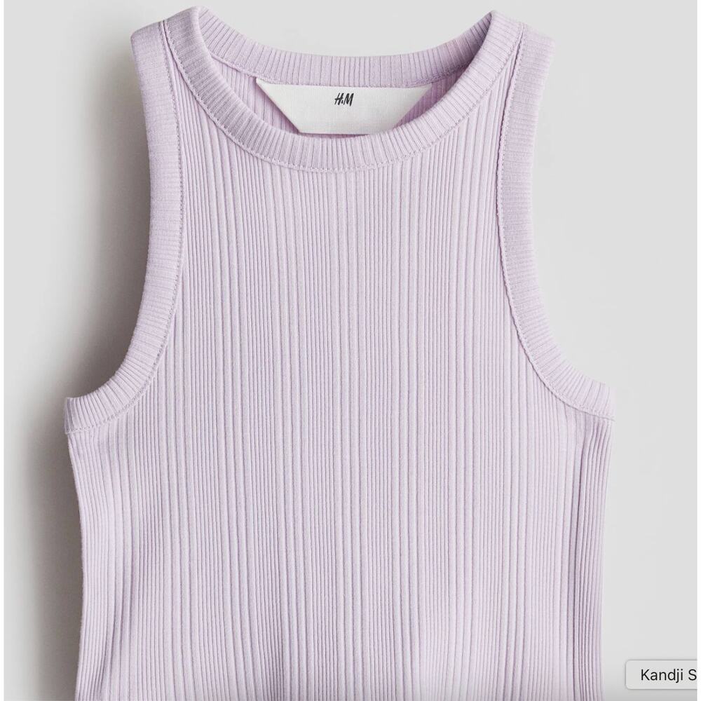 H&M Toddler Ribbed Purple Tank Top 3/4T NWT